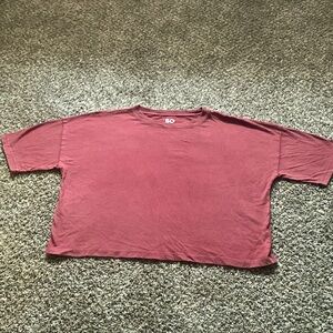 Dark red short sleeve shirt brand: SO size: S